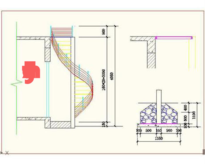 Stairs Cad block and details Download 10